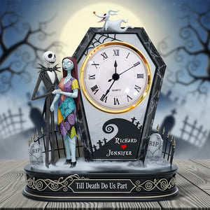 Spooky Couple Desk Clock Plaque - Personalized Gifts For Couple 03ohqn170625 - Clock Plaques - GoDuckee