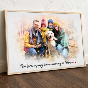 Custom Photo Gifts For Pet Heaven Personalized Canvas Print Pet Heaven Memorials - Canvas Print - GoDuckee