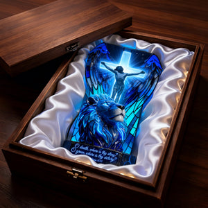Sacred Jesus Christ & Lion Light Box, Easter Gift For Christians 05qhlu250226 - Light Box - GoDuckee