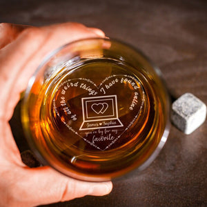 Personalized Gifts For Couple Whiskey Glass 03KADC200624 - Whiskey Glass - GoDuckee