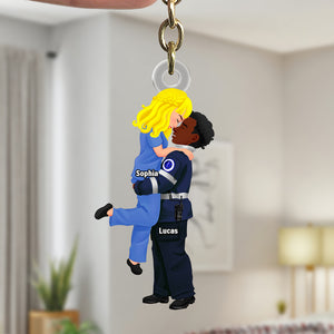 Personalized Gifts For Couple Keychain 05qhtn100125pa Custom Job Costumes - Keychains - GoDuckee