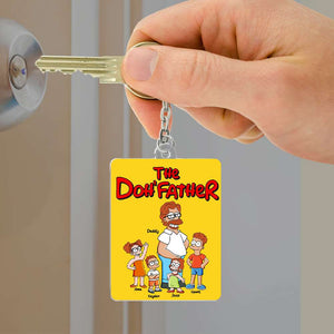 Dad & His Little Ones Keychain - Personalized Gifts Father 021TOLU020425PA - Keychains - GoDuckee