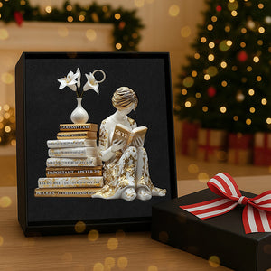 Book Girl Acrylic Ornament - Personalized Gifts For Book Lovers 01tgta101125 - Ornament - GoDuckee