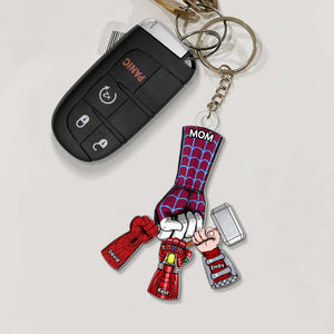 Personalized Gifts For Mom Fist Bump Keychain 06qhqn220424 Mother's Day - Keychains - GoDuckee