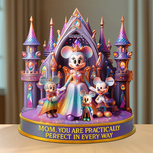 Personalized Gifts For Mom Acrylic Plaque, Practically Perfect In Every Way 03TGPU100425 - Shaped Plaques - GoDuckee