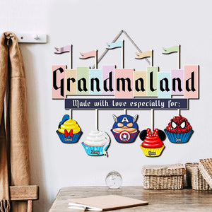 Personalized Decor Gifts For Grandma's Kitchen Wood Sign Made With Love 02qhtn060224qnpa Mother's Day Gifts - Wood Signs - GoDuckee