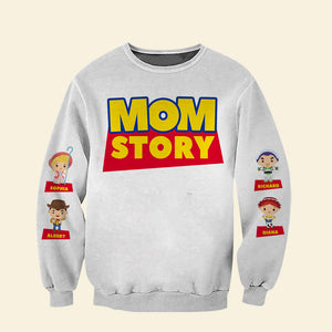 Personalized Gifts For Mom Shirt Mama Story 021KAQN150425 - AOP Products - GoDuckee