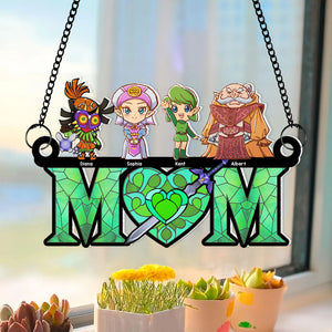 Personalized Gifts For Mom Suncatcher Window Hanging Ornament 02naqn250424 Mother's Day - Ornaments - GoDuckee