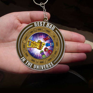 Best Dad In Every Universe 08qhqn300523ha Personalized Keychain QNFBK - Keychains - GoDuckee