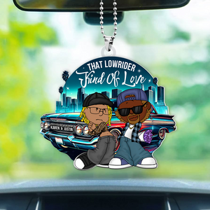 Personalized Gifts For Couple Car Ornament, Lowrider Car Lover 05qhpu030125hg - Ornament - GoDuckee