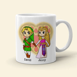 Linked Together Personalized White Mug - 03natn030623 - Coffee Mug - GoDuckee