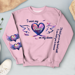 Personalized Memorial 3D Shirt 03xqpu050225 Wear My Heart On My Sleeve - AOP Products - GoDuckee