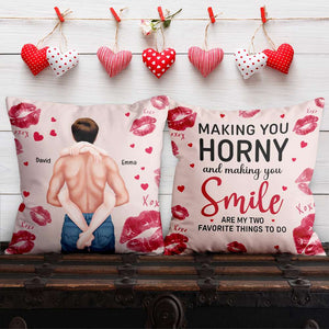Personalized Gift For Couple Pillow Making You Horny - Pillow - GoDuckee