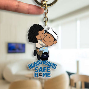 Personalized Gifts For Couple Keychain Police Couple 052OHMH180125HG - Keychains - GoDuckee