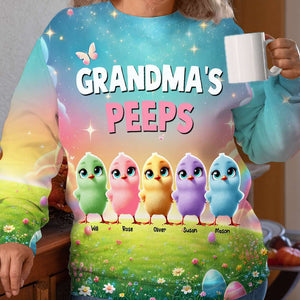 Personalized Gifts For Grandma 3d Shirt, Chick Peeps 01TGMH120225 - AOP Products - GoDuckee