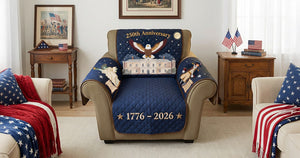 250th America Anniversary Quilted Sofa Cover - Personalized Gifts 03tomg270126 - Sofa Cover - GoDuckee