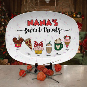 Family's Sweet Treats, Gift For Family, Personalized Resin Plate, Cartoon Snack Plate, Christmas Gift 04NAHN301023 - Resin Plate - GoDuckee