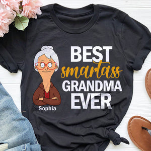 Personalized Gifts For Grandma Shirt Best Smatass Grandma Ever 07OHDT190325HG - Shirts - GoDuckee