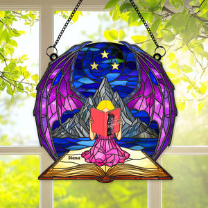 Book Girl Suncatcher Ornament Personalized Gifts for Book Lovers 03NALU250625-Homacus