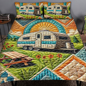 Personalized Gifts For Camping Lovers Quilt Bedding Set Special Line 06tgqn080125 - Blanket - GoDuckee