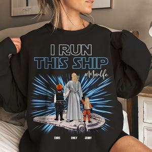 Personalized Gifts For Mom Shirt I Run This Ship 04QHHN270224HHHG GRER2005 - 2D Shirts - GoDuckee