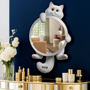Cute Cat Mirror - Personalized Gifts For Cat Lovers 01ohqn260725-Homacus