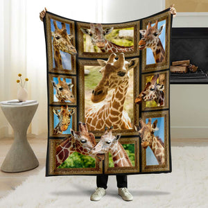 Personalized Gifts For Giraffe Lovers Blanket 01QHMH271224 - Blanket - GoDuckee