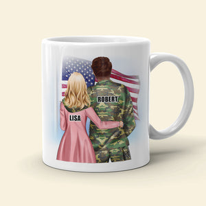He Is The Fire In My Heart-Personalized Coffee Mug - Gift For Couple- 04ntqn040323tm - Coffee Mug - GoDuckee