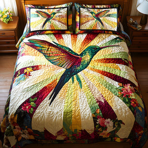 Personalized Gifts For Hummingbird Lovers Quilt Bedding Set Special Line 06TGMH180125 - Blanket - GoDuckee