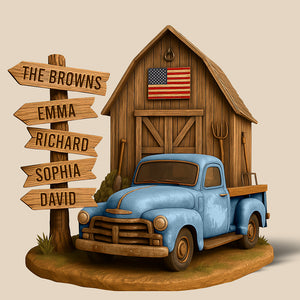 Farm Barn Family Acrylic Plaque - Personalized Gifts For Family 05NAQN220525 - Shaped Plaques - GoDuckee