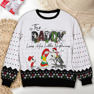 Personalized Gifts For Mom Ugly Sweater, Horror Cartoon Character 01TGLU261124 - AOP Products - GoDuckee