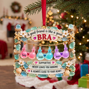 Besties Bra Acrylic Ornament - Personalized Gifts For Besties 01natn161026 - Ornament - GoDuckee