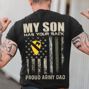 Proud Military Dad 07QHQN240423 Personalized Tshirt Hoodie Sweatshirt - Shirts - GoDuckee