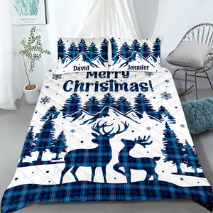 Personalized Gifts For Couple Quilt Bed Set 03qnqn011124 - Blanket - GoDuckee