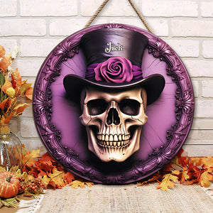 Halloween Skull Wood Sign, Home Decoration 02TOTN290824 - Wood Sign - GoDuckee