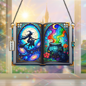 Witch suncatcher - Personalized Gifts For Witch Lover 03PGPU140725 - Ornament - GoDuckee