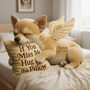 Dog Memorial Custom Shaped Pillow - Custom Photo Gifts For Dog Lover 04TGLU081125 - Pillow - GoDuckee