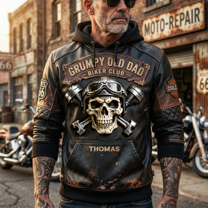 Grumpy Old Dad Motorcycle Personalized Father's Day Gift for Riders 01NALU010626 - AOP Products - GoDuckee