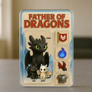 Dragon Dad Acrylic Plaque Personalized Gifts For Dad 01TGTN280425 - Shaped Plaques - GoDuckee