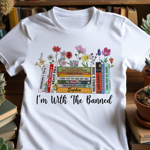 I'm With Banned Personalized Shirt - Gift For Book Lover - Shirts - GoDuckee