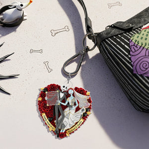 Forever Heart Keychain Personalized Gifts For Couple 02OHQN250625 - Keychains - GoDuckee