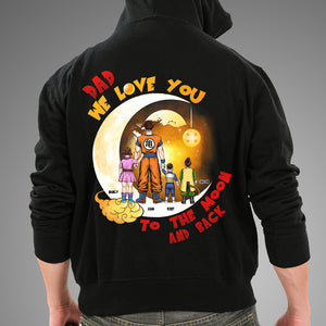 We Love You To The Moon And Back Personalized Dad Shirt 03HTPU050124HH - Shirts - GoDuckee