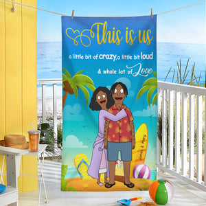Personalized Gifts For Couple Beach Towel This Is Us 02XQDT240125HG - Beach Towel - GoDuckee