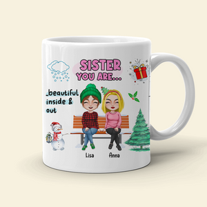 Always My Sister Forever My Friend- Personalized Coffee Mug- Gift For Sister- Christmas Gift - Coffee Mug - GoDuckee