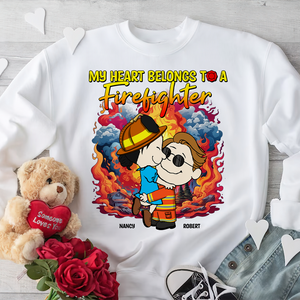 Personalized Gifts For Firefighter Couple Shirt 04xqpu220125hg - Shirts - GoDuckee