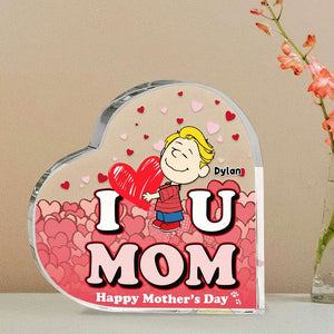 Personalized Gifts For Mom Heart Plaque Happy Mother's Day 01XQLU130125HG - Shaped Plaques - GoDuckee