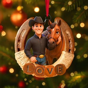 Horse Lover Ornament - Custom Photo Gifts For Horse Lovers 01pgta290825 - Ornament - GoDuckee