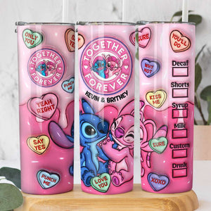 Personalized Gifts For Couple Tumbler Together Forever 09ACDT240124 - Tumbler Cup - GoDuckee