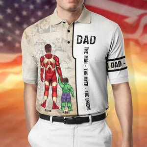 Dad Personalized AOP Polo Shirt TZ-CSPL-02QHQN240423TM - AOP Products - GoDuckee