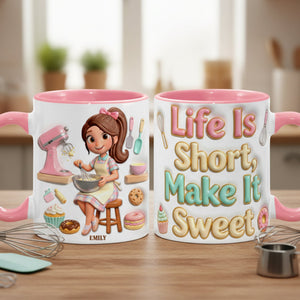 Baking Girl Coffee Mug - Personalized Gifts For Baking Lovers 01pgqn260126 - Coffee Mug - GoDuckee